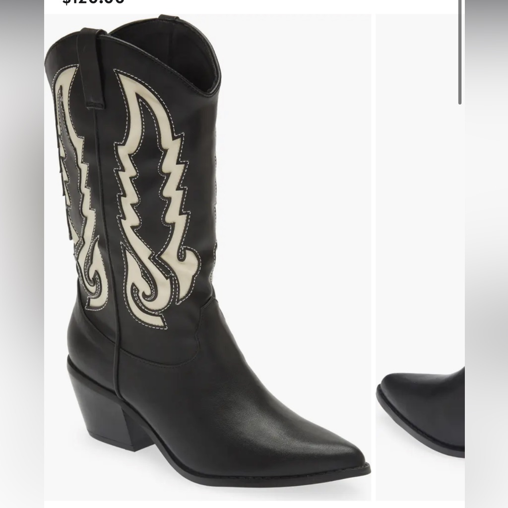 Billini Zeke -Black Boots Western Boots Size 5